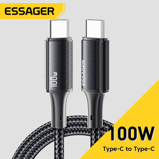  Dây Cáp Sạc Nhanh Essager PD 100w 5A Type C Sang Type C Cho Macbook Laptop Và IP14 S 