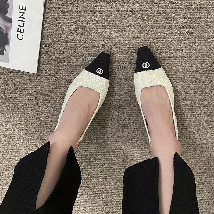 YAOLI  Giày Cao Gót Sandal Phong Cách Pháp Thời Trang Cho Nữ