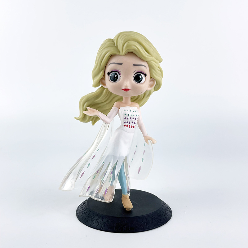 DISNEY Mô Hình Công Chúa Elsa Anna Harleen Quinzel 15cm Trang Trí Bánh Kem