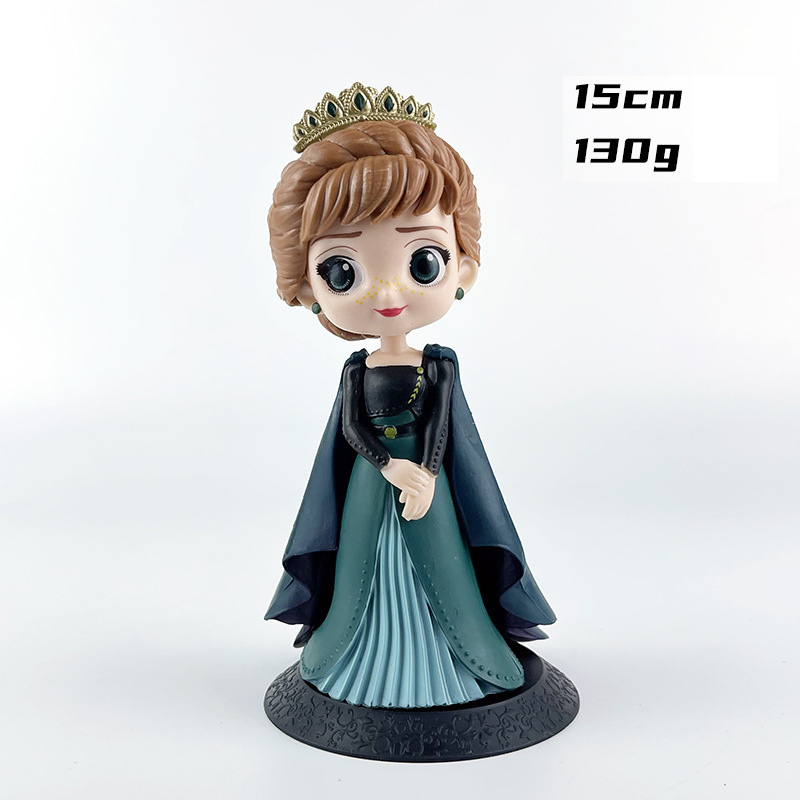 DISNEY Mô Hình Công Chúa Elsa Anna Harleen Quinzel 15cm Trang Trí Bánh Kem