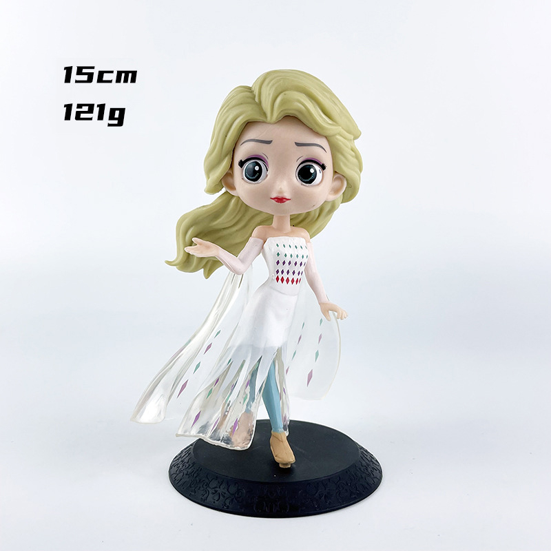 DISNEY Mô Hình Công Chúa Elsa Anna Harleen Quinzel 15cm Trang Trí Bánh Kem