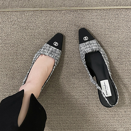 YAOLI  Giày Cao Gót Sandal Phong Cách Pháp Thời Trang Cho Nữ