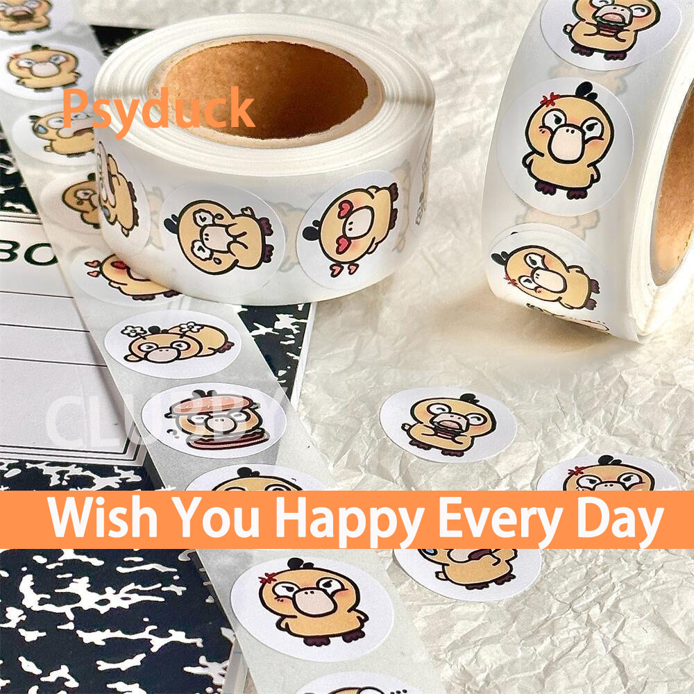 Cuộn 500 pokemon nhãn dán cuộn pikachu dễ thương roll sticker đồ chơi sổ ghi chép trẻ em