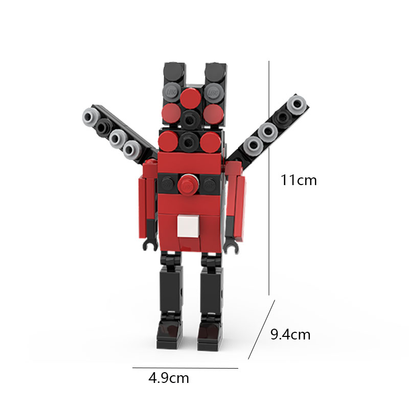 Bộ Đồ Chơi Lắp Ráp Mô Hình toilet 5 Trong 1 Bằng Titan Dành Cho Bé Trai Skibidi Toilet