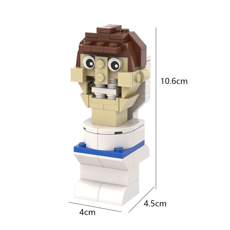 Bộ Đồ Chơi Lắp Ráp Mô Hình toilet 5 Trong 1 Bằng Titan Dành Cho Bé Trai Skibidi Toilet