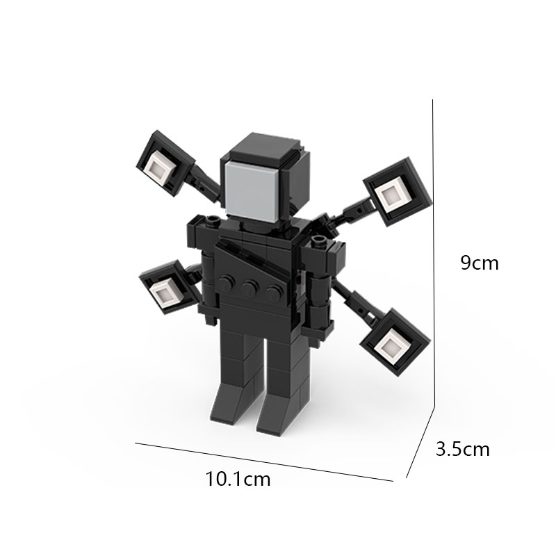 Bộ Đồ Chơi Lắp Ráp Mô Hình toilet 5 Trong 1 Bằng Titan Dành Cho Bé Trai Skibidi Toilet