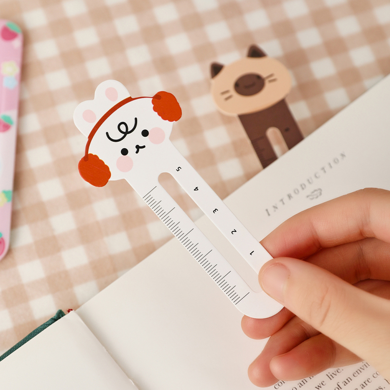 Bộ 30 Thẻ Đánh Dấu Trang Sách Hình Cân Thành Phố Động Vật Hoạt Hình Dễ Thương C7425