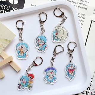 Móc Khóa Acrylic Hình Mèo Máy Doraemon Dễ Thương