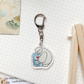 Móc Khóa Acrylic Hình Mèo Máy Doraemon Dễ Thương