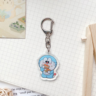 Móc Khóa Acrylic Hình Mèo Máy Doraemon Dễ Thương
