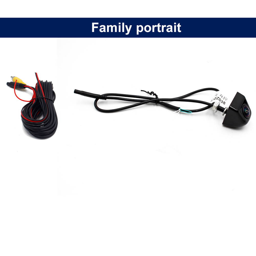 Ccd HD 180 Độ Ống Kính Mắt Cá Camera Ô Tô Phía Sau / Phía Trước Góc Rộng Kim Loại Màu Đen Đảo Chiều Camera Dự Phòng Tầm Nhìn Ban Đêm 12V