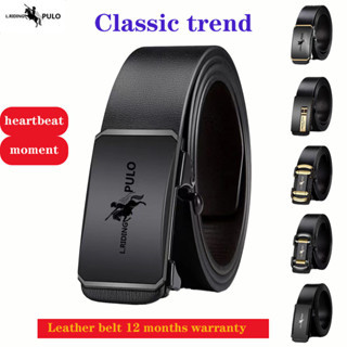 Thắt lưng nam da cao cấp, Dây nịt phong cách hàn quốc khóa tự động M-1003