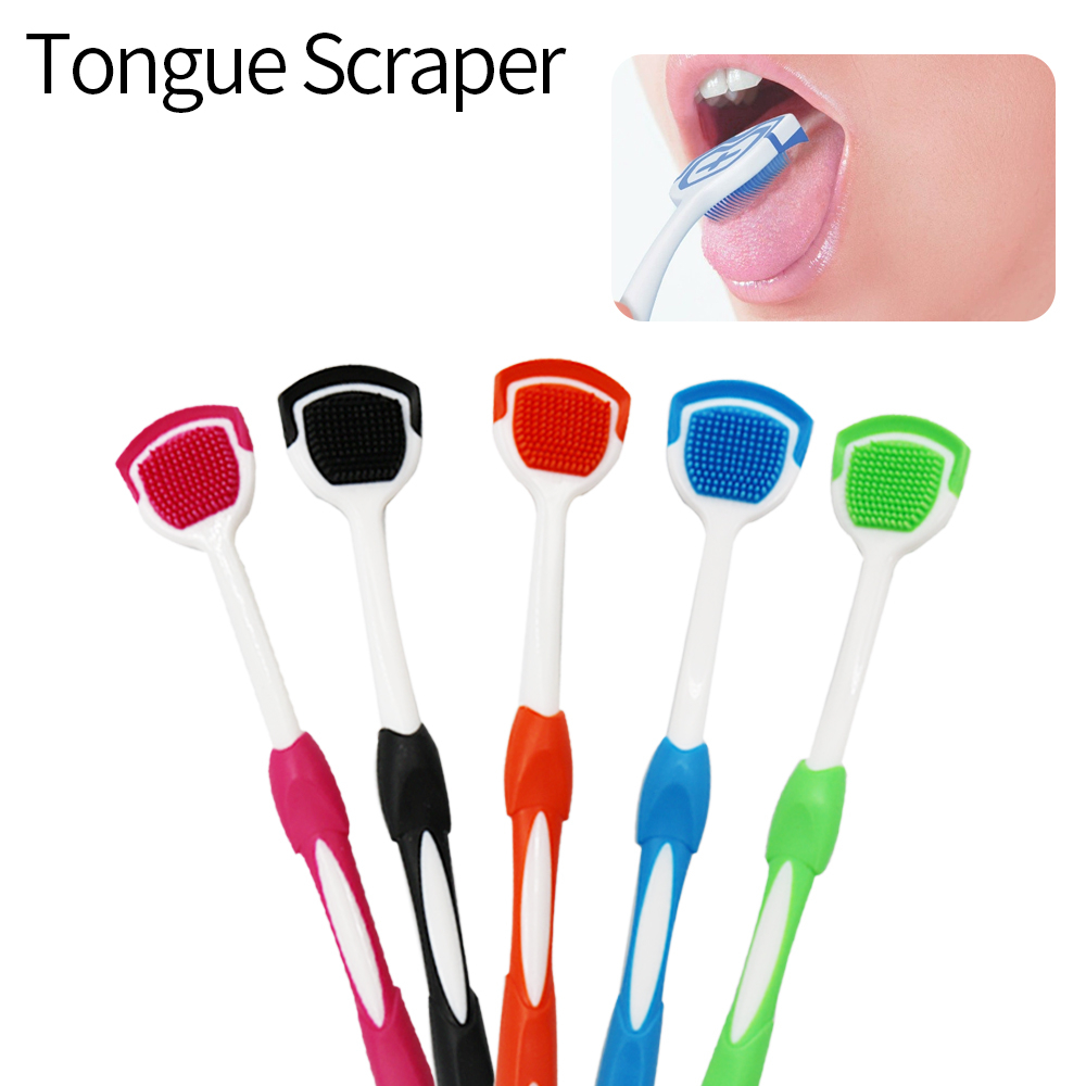 Bàn Chải Silicone Làm Sạch Lưỡi Chăm Sóc Răng Miệng Thoáng Khí   Tongue Scraper