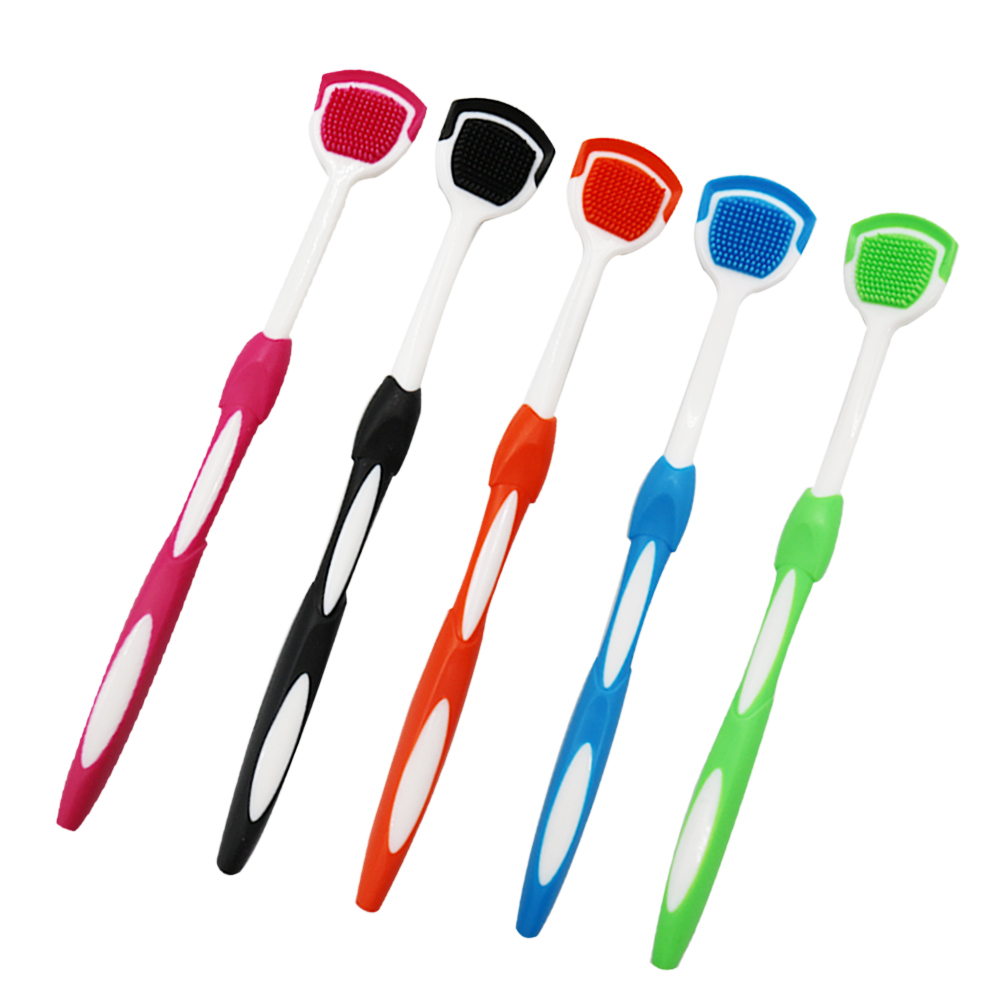 Bàn Chải Silicone Làm Sạch Lưỡi Chăm Sóc Răng Miệng Thoáng Khí   Tongue Scraper