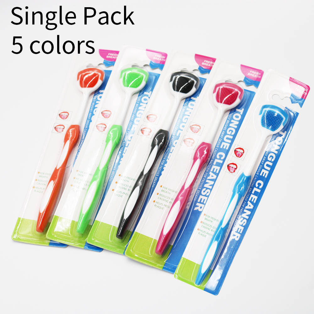 Bàn Chải Silicone Làm Sạch Lưỡi Chăm Sóc Răng Miệng Thoáng Khí   Tongue Scraper