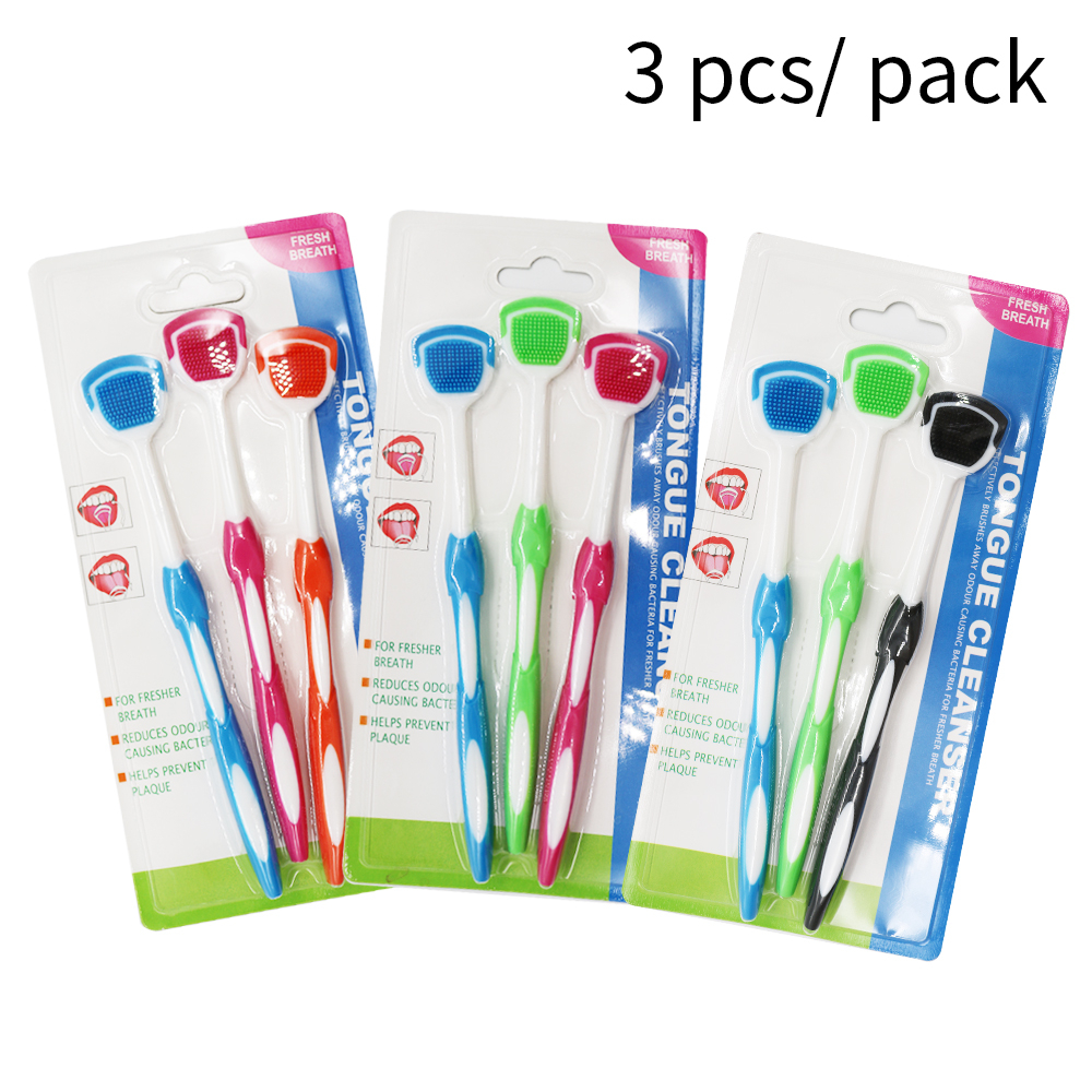 Bàn Chải Silicone Làm Sạch Lưỡi Chăm Sóc Răng Miệng Thoáng Khí   Tongue Scraper