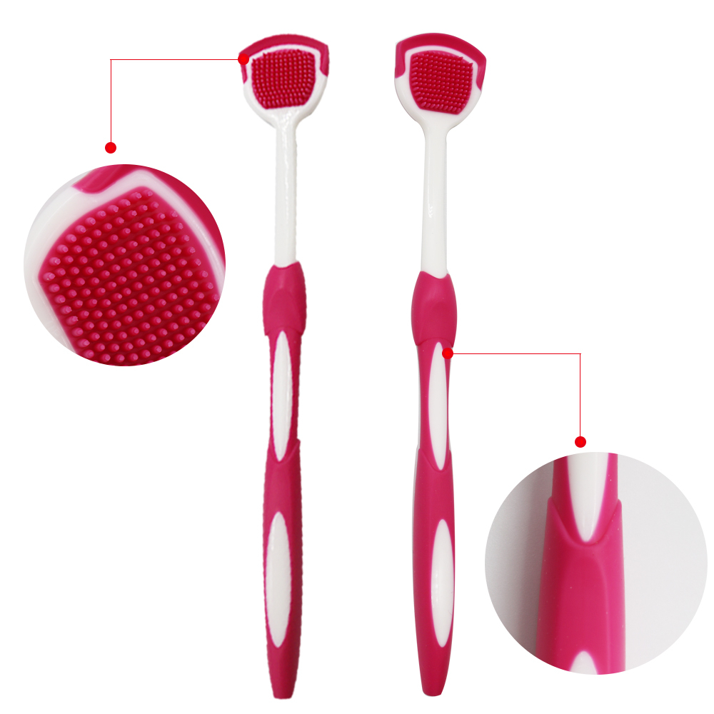 Bàn Chải Silicone Làm Sạch Lưỡi Chăm Sóc Răng Miệng Thoáng Khí   Tongue Scraper