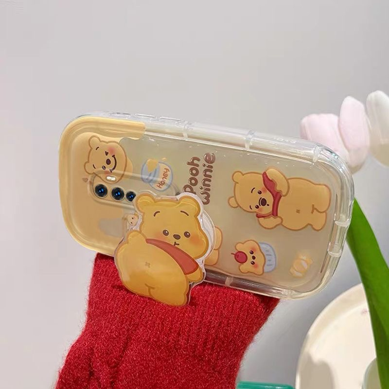 Ốp Điện Thoại Mềm Chống Rơi In Hình Gấu Dễ Thương Cho OPPO Reno2F Reno2Z Reno2 Reno2