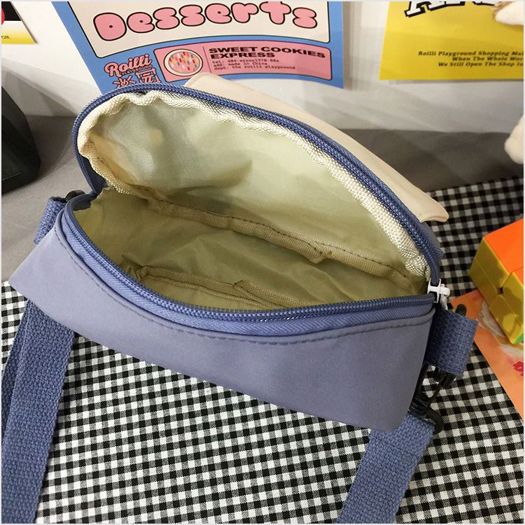 Túi Đeo Chéo Vải Canvas Phong Cách Hàn Quốc Thời Trang Mới Cho Nữ
