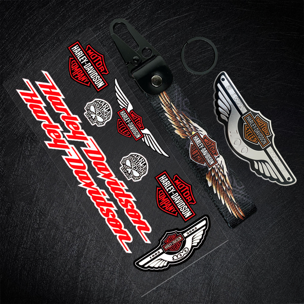 Miếng Dán Phản Quang Trang Trí Mũ Bảo Hiểm Xe Mô Tô Harley-Davidson Harley