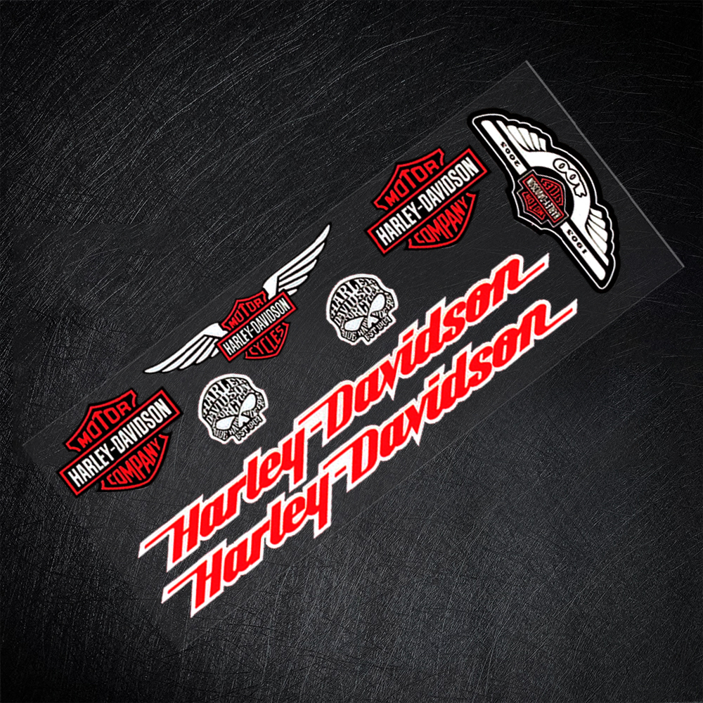 Miếng Dán Phản Quang Trang Trí Mũ Bảo Hiểm Xe Mô Tô Harley-Davidson Harley