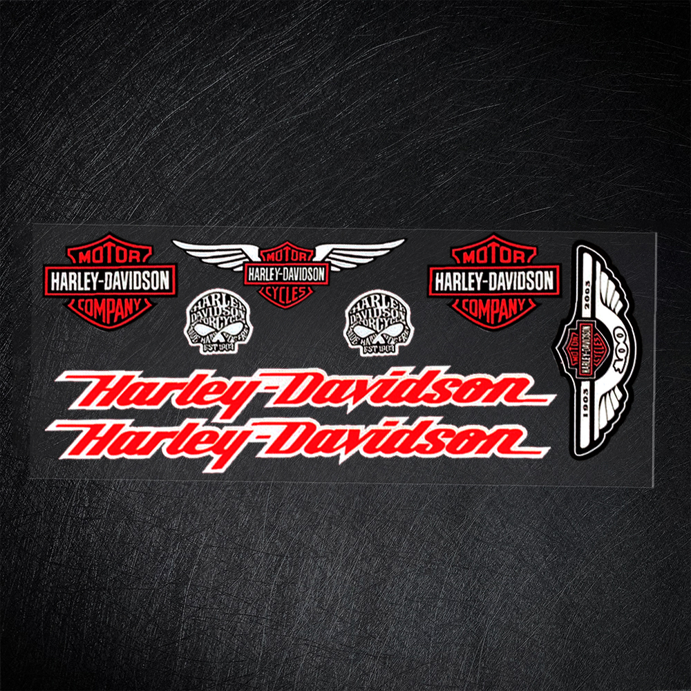Miếng Dán Phản Quang Trang Trí Mũ Bảo Hiểm Xe Mô Tô Harley-Davidson Harley