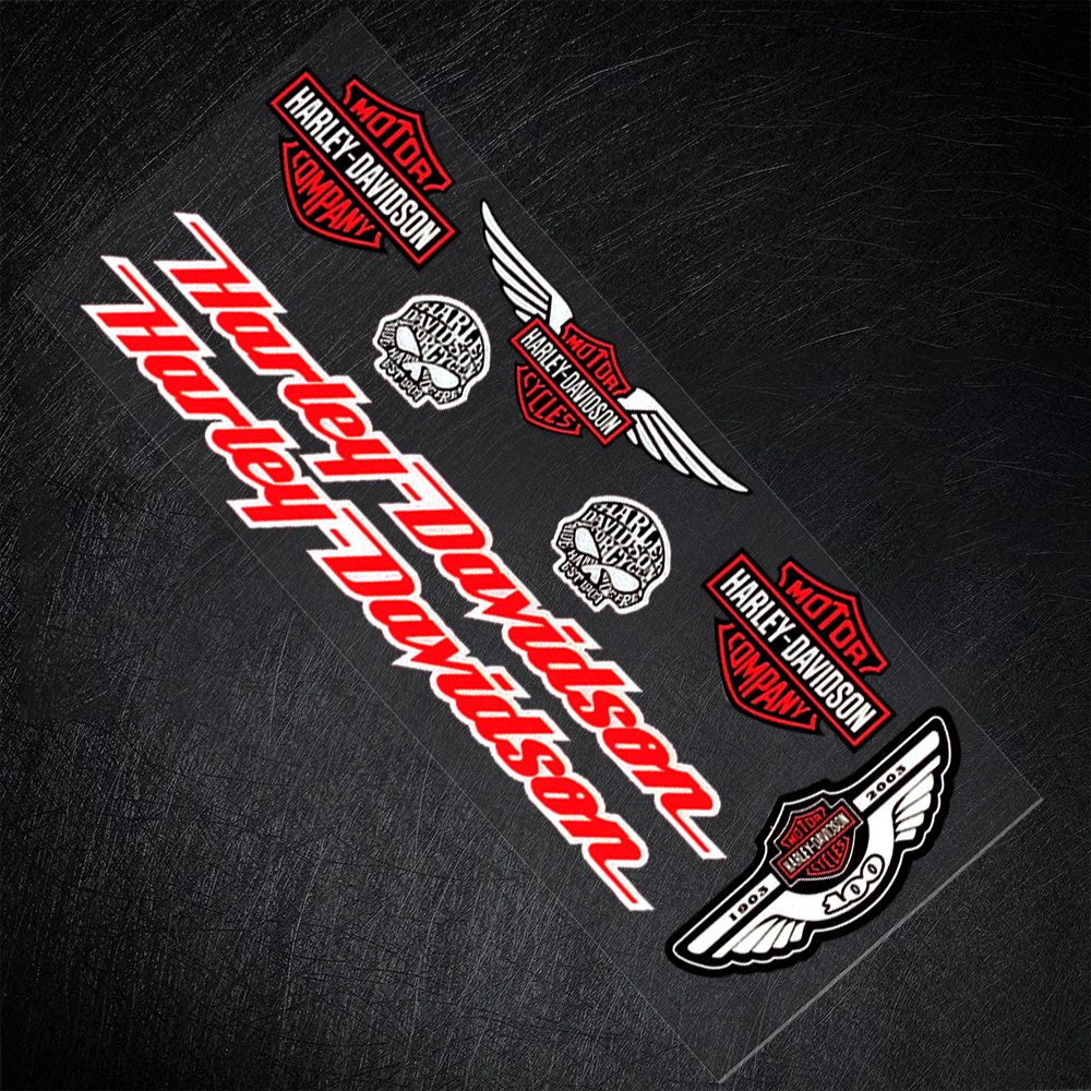 Miếng Dán Phản Quang Trang Trí Mũ Bảo Hiểm Xe Mô Tô Harley-Davidson Harley