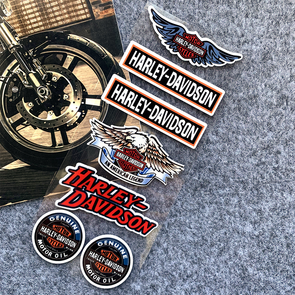 Miếng Dán Phản Quang Trang Trí Mũ Bảo Hiểm Xe Mô Tô Harley-Davidson Harley