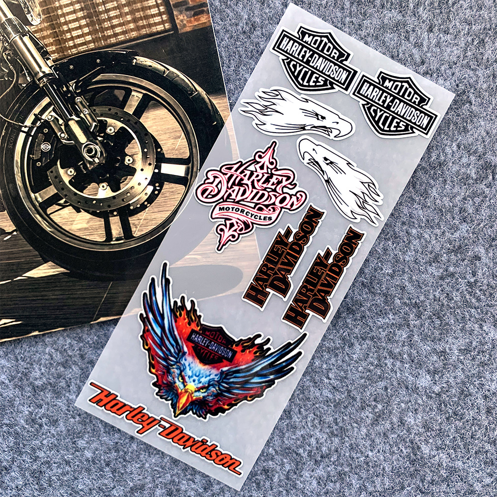 Miếng Dán Phản Quang Trang Trí Mũ Bảo Hiểm Xe Mô Tô Harley-Davidson Harley