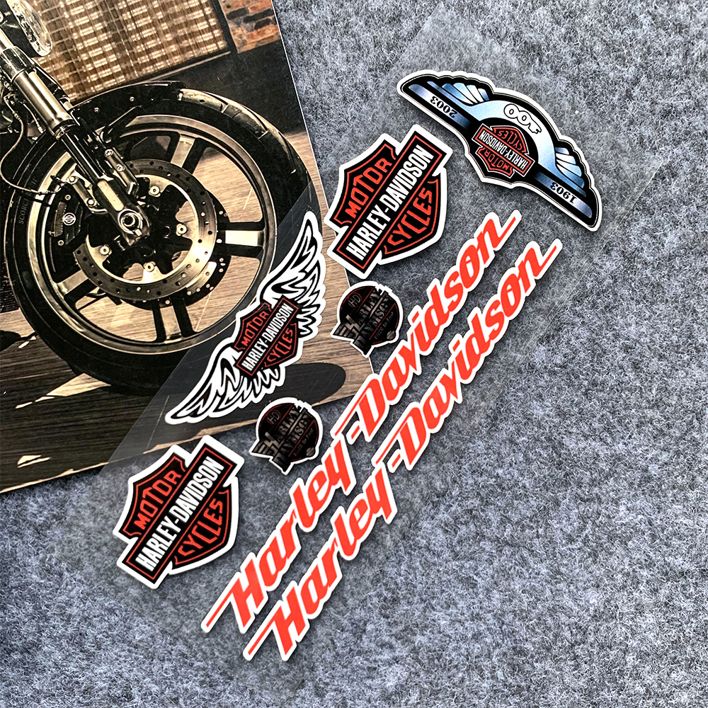 Miếng Dán Phản Quang Trang Trí Mũ Bảo Hiểm Xe Mô Tô Harley-Davidson Harley