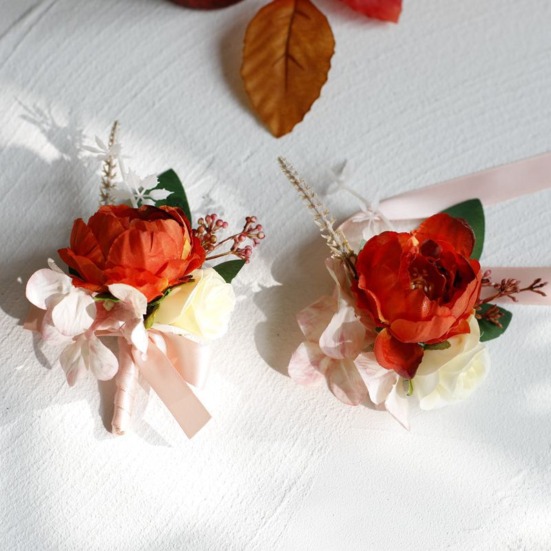 Vòng Tay Hoa Nhài Giả Vintage Cho Cô Dâu Chú Rể