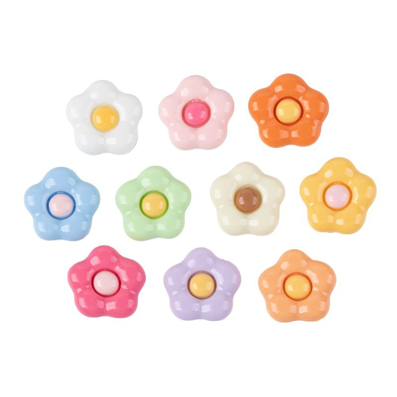 Bộ 10 / 20 / 50 Miếng Dán Trang Trí Ốp Điện Thoại Hình Hoa Đào Hoạt Hình DIY