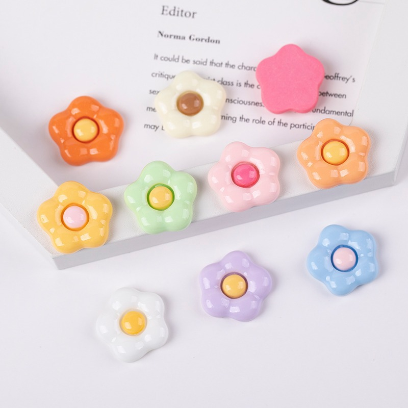 Bộ 10 / 20 / 50 Miếng Dán Trang Trí Ốp Điện Thoại Hình Hoa Đào Hoạt Hình DIY