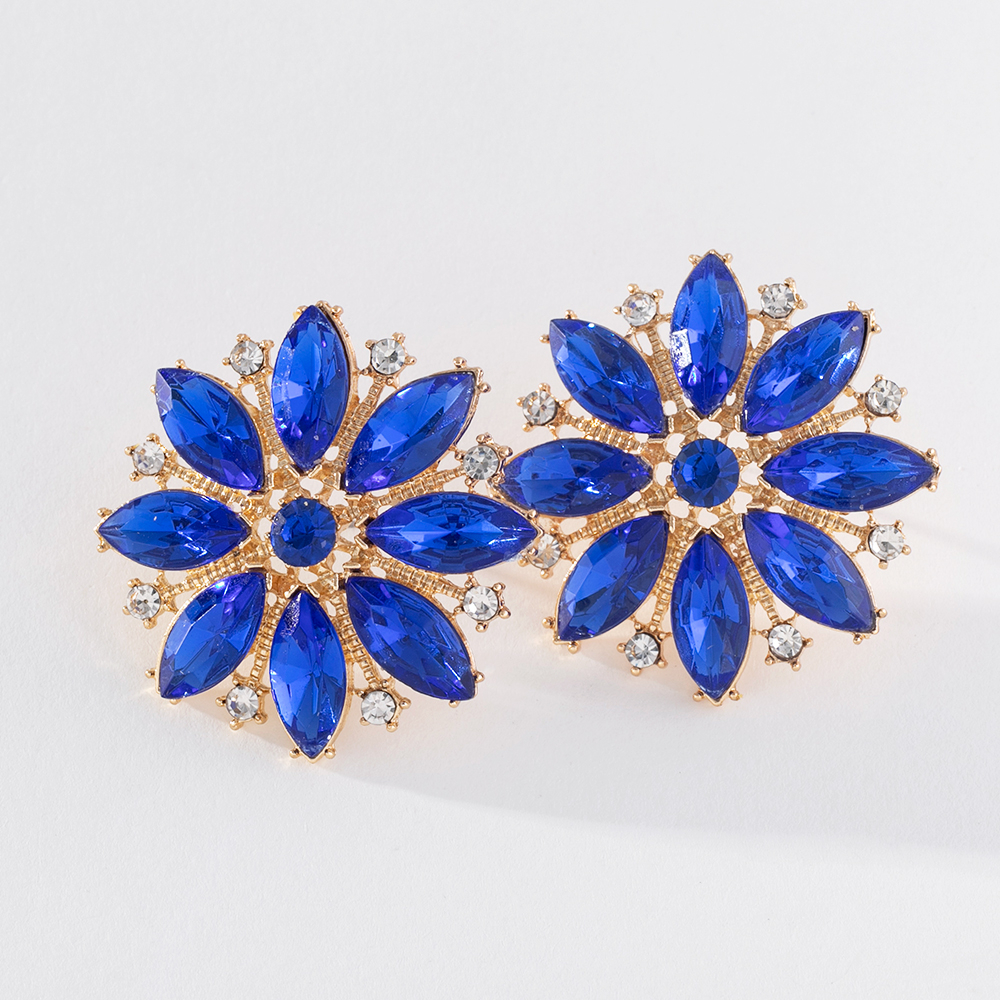 Bông Tai Hợp Kim Hình Hoa Đính Đá Hồng Dễ Thương Thời Trang Cho Nữ PD1305