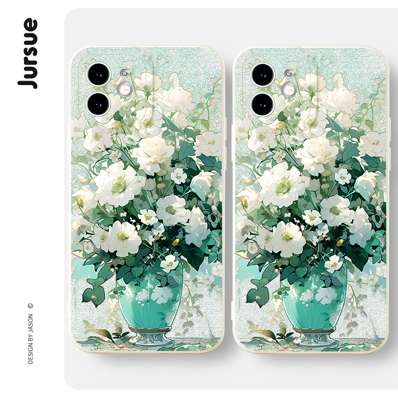 Ốp điện thoại JURSUE độc lạ vintage dẻo Cho iPhone 15 14 13 12 11 Pro Max SE 2020 X XR XS 8 7 ip 6S 6 Plus XYH11928