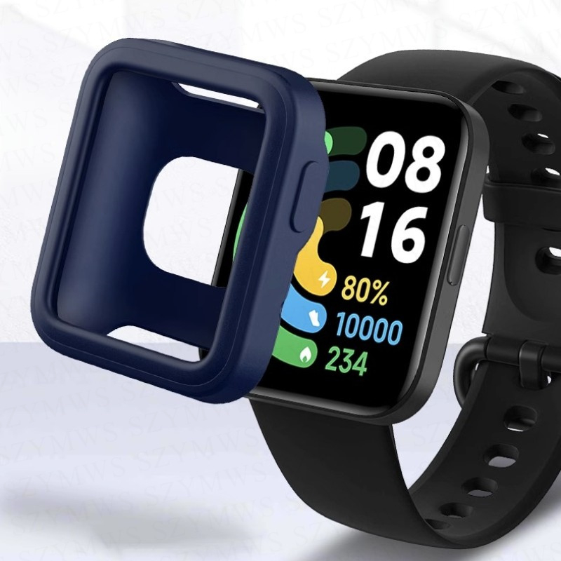 Ốp Silicone Bảo Vệ Màn Hình Đồng Hồ Thông Minh Redmi Watch 3 / 3 Active / 3 Lite / Redmi Watch 2 / Xiaomi Mi Watch Lite / Poco Watch