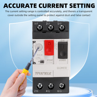 Nút bấm khởi động động cơ taxnele gv2-me 3p type mpcb gv2me