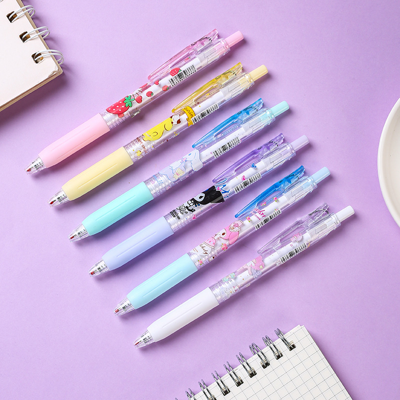 Bút Mực Gel Ngòi 0.5mm Màu Đen Kiểu Hoạt Hình Bentoy Milkjoy Dễ Thương Cho Học Sinh