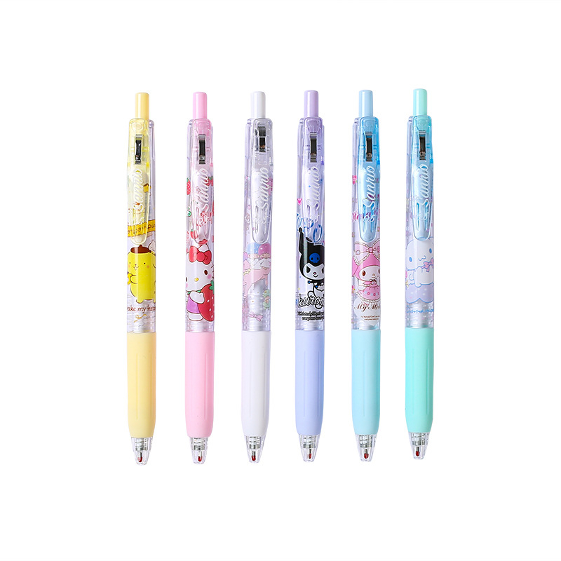 Bút Mực Gel Ngòi 0.5mm Màu Đen Kiểu Hoạt Hình Bentoy Milkjoy Dễ Thương Cho Học Sinh