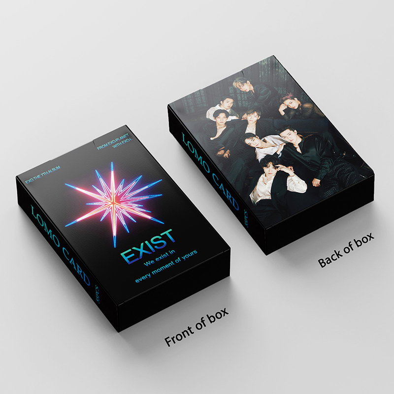 EXO LOMO Card Set 55 Tấm Thẻ Ảnh EXIST Hình Nhóm Nhạc KPOP