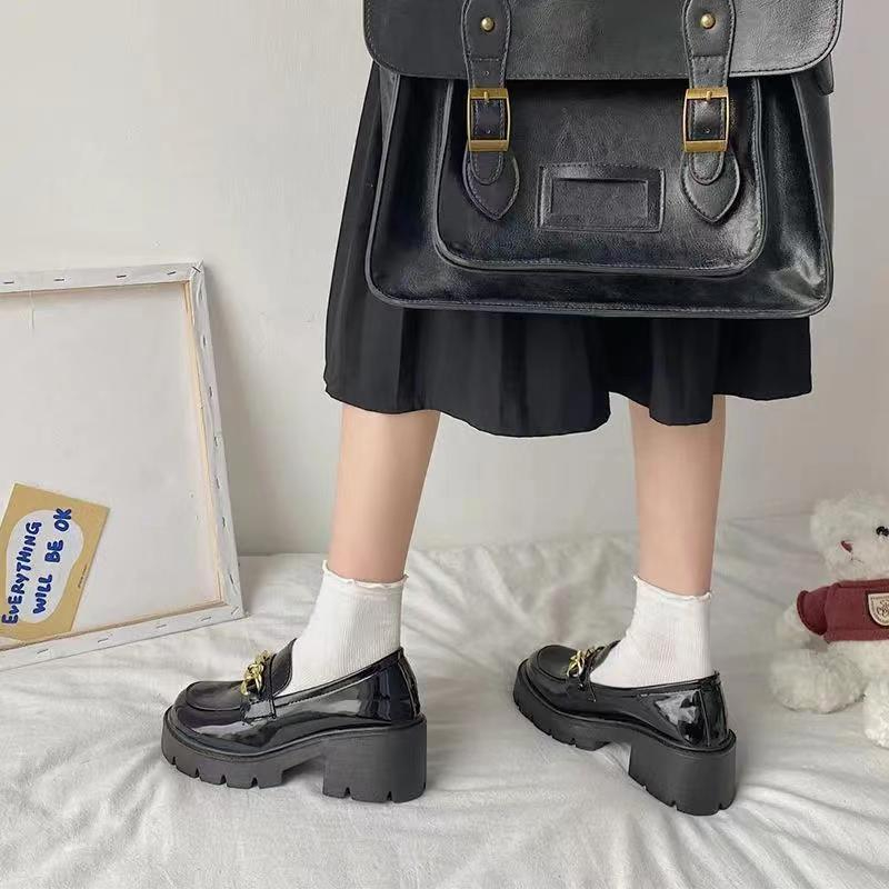 HHH  Giày Mary Jane Lolita  phong cách Pháp đế cao Giày Búp Bê Đế da mềm đế êm thời trang 2023NEW Cho Phong cách Độc đáo Thanh lịch Stylish B92G011 37Z230910