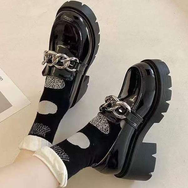 HHH  Giày Mary Jane Lolita  phong cách Pháp đế cao Giày Búp Bê Đế da mềm đế êm thời trang 2023NEW Cho Phong cách Độc đáo Thanh lịch Stylish B92G011 37Z230910