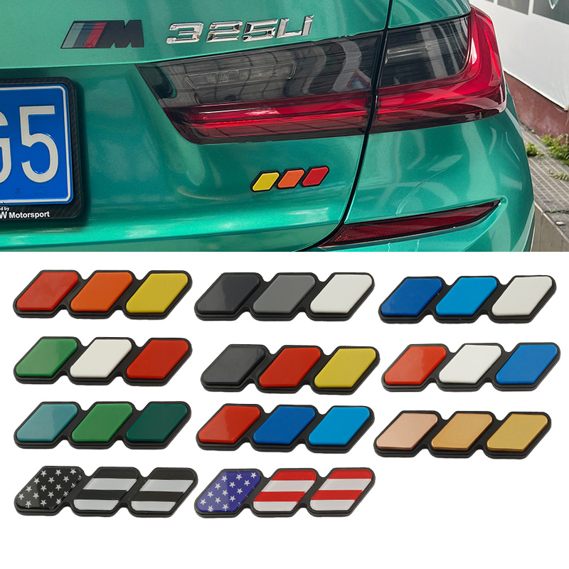 1 ✿ Logo TRD Bằng ABS Ba Màu Trang Trí Đuôi Xe Hơi Toyota Tacoma 4Runner Tundra