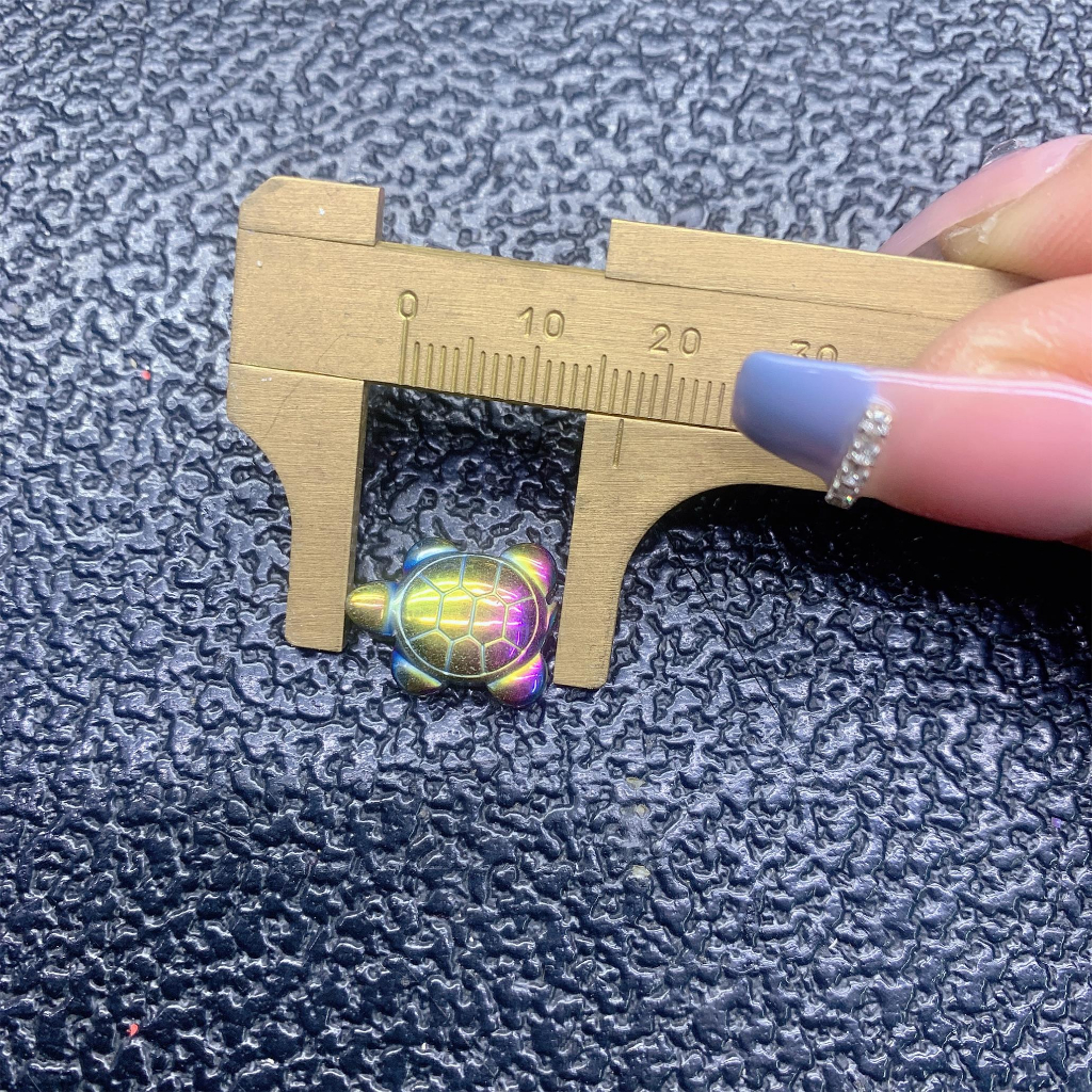 Pyrite Mặt Dây Chuyền unisex Hình Rùa terahertz / aura terahertz / hematite