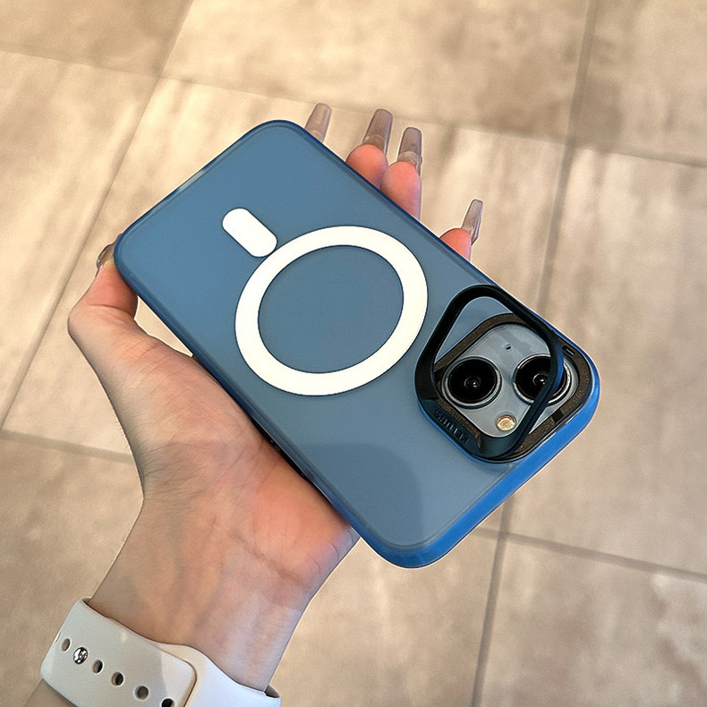 Ốp Điện Thoại acrylic Cứng Mặt Nhám Màu Đen Cho iphone 13 14 15 pro max