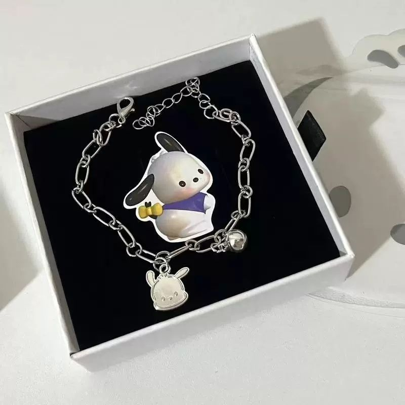 Vòng Đeo Tay Đính Chuông Hình Cún Pacha Dễ Thương Ngọt Ngào Làm Quà Tặng Cho Bạn Gái / Bé Gái / Cún Pacha