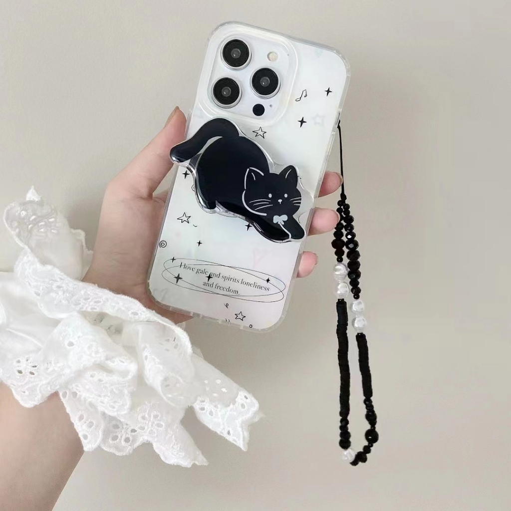 Ốp Điện Thoại Tpu Mềm Họa Tiết Mèo Đen Cho iPhone 13promax tpu11 iPhone 14 14promax 14pro 13pro 12promax