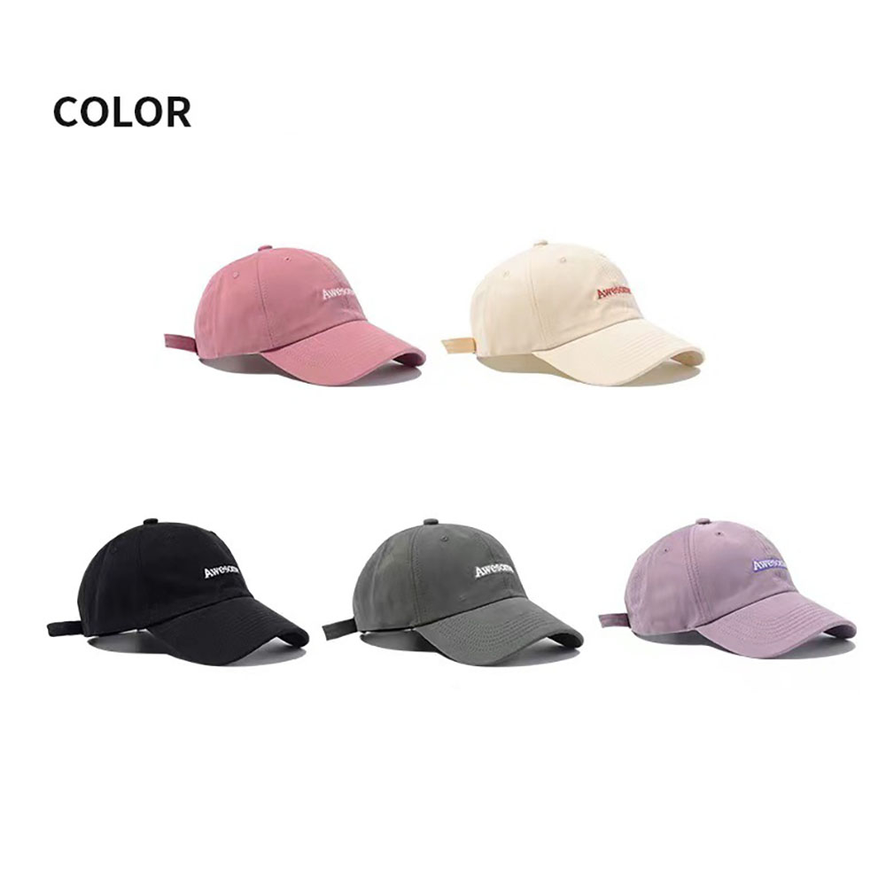 Mũ Lưỡi Trai Cotton Thêu Chữ Phong Cách Hàn Quốc Cho Nữ