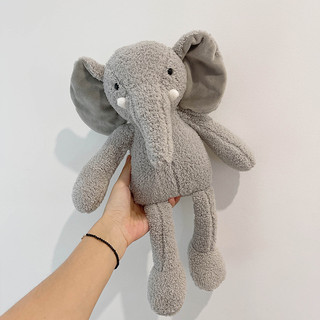 Voi nhồi bông 40cm màu xám cho bé