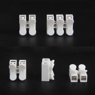 50/200Pcs CH2 CH3 Quick Splice Lock Wire Connectors 2/3Pins Copper Electrical Cable Terminals For Easy Safe Splicing Into Wire Đầu Nối Dây Điện Chấu Bằng Đồng Chuyên Dụng